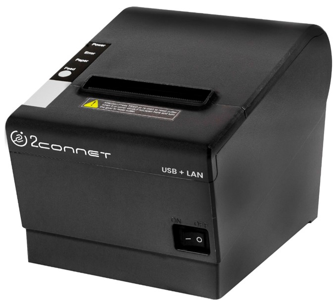 2connet Printer 2c-pos80-01 80mm 3p Termico Usb+lan C/cutter