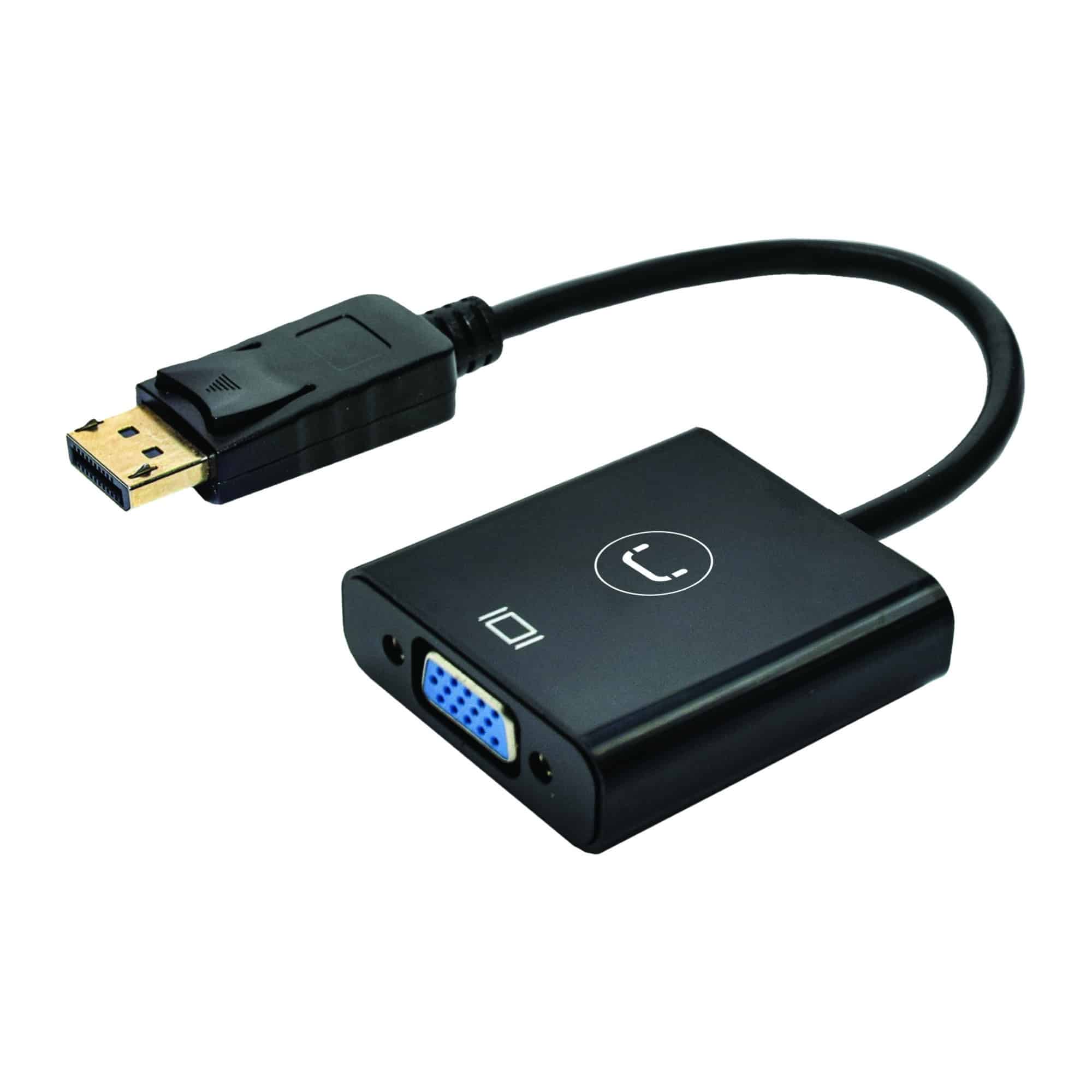 Adaptador Dp To Vga Unno Ad3006bk