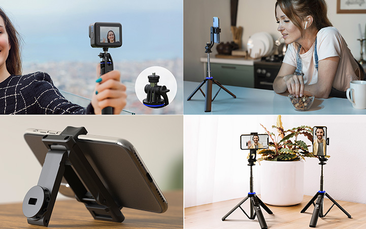 Base Tripod P/camara Celulares Xtech Control Remoto Xss-211