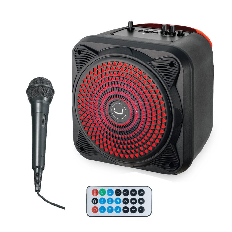 Bocina Beatbox 8 Led, Mic,remote, Black Sp9356bk