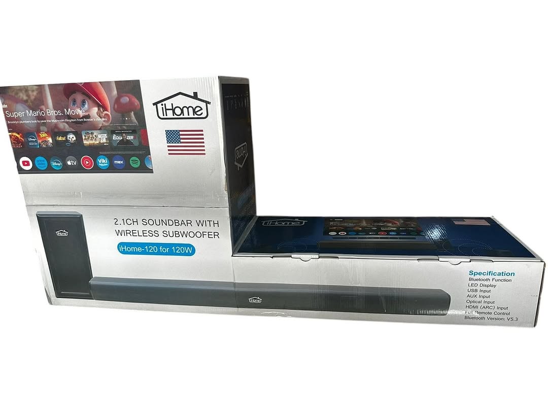 Bocinas 2.1 Ihome Soundbar 120w