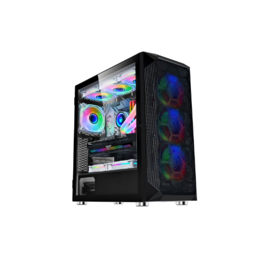 Jaclink Case Gaming Rgb Jacl-gc03 Black 8fans