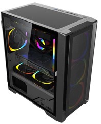 Jaclink Case Gaming Rgb Jacl-gc09 Black 6fans
