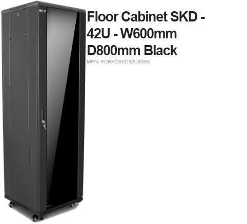 Lan Gabinete Piso 42u Nexxt Pcrfcskd42u80bk