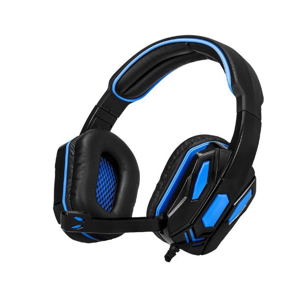 Audifono/microfono Argom Gaming Combat Black/blue Arg-hs-2845bk