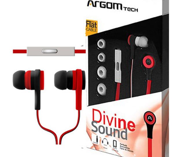 Audifono/microfono Argom Ultimate Sound Red Arg-hs-0595r