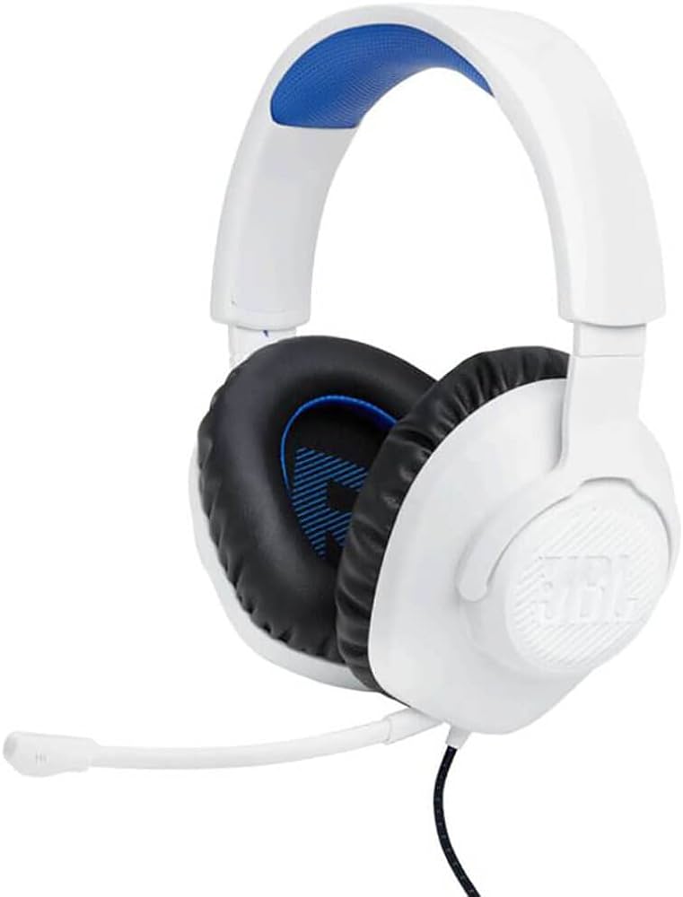 Audifono/microfono Jbl 3.5mm Gaming Quantum 100 White/blue