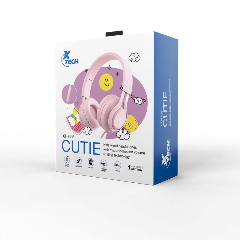 Audifono/microfono Xtech Xth-355 Cutie Kids