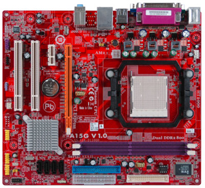 Mother Board Pcchips A15g + Proc. Amd Semprom 2100 1.8ghz + Abanico Foxconn + Card Reader 6 In 1