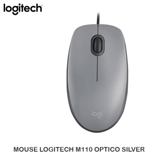 Mouse Usb Logitech M110 Silver 910-005494