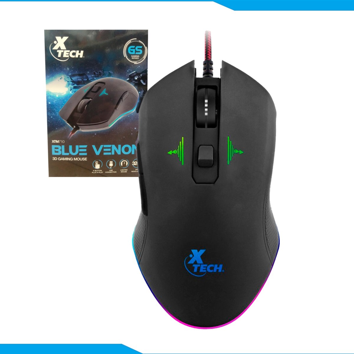 Mouse Usb Xtech Gaming Mse Wrd Xtm-710