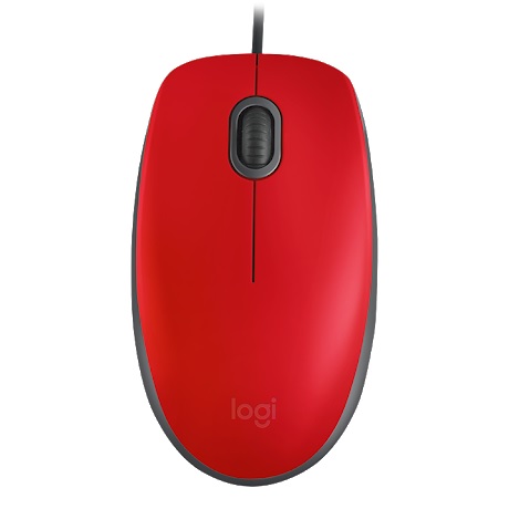 Mouse Usb Logitech M110 Red  910-005492