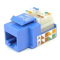 Rj-45 Jack Keystone Nexxt Cat5e Tipo 110 Blue