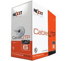 Rj-45 Cable Utp Cat6 Rollo 1000ft Nexxt 24awg Azul