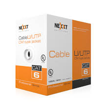Rj-45 Cable Utp Cat6 Rollo 1000ft Nexxt 24awg