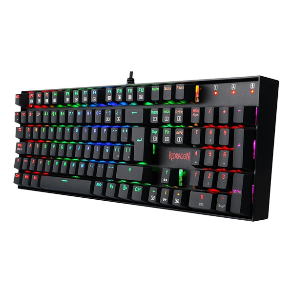 Teclado Usb Gaming Redragon K512rgb Shiva Esp