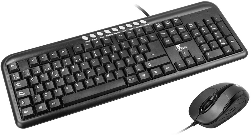 Teclado/mouse Usb Xtech Xtk-301s Spa