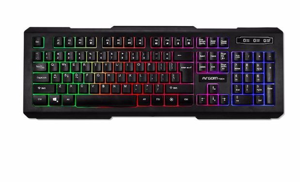 Teclado Usb Gaming Argom Combat Black Arg-kb-2055