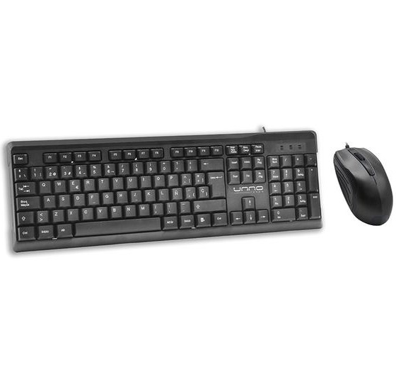 Teclado/mouse Usb SpaÑol Unno Klass Kb6721bk