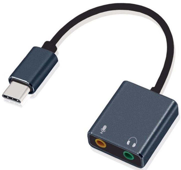 ADAPTADOR USB TIPO C TO AUDIO ARGOM ARG-CB-0066