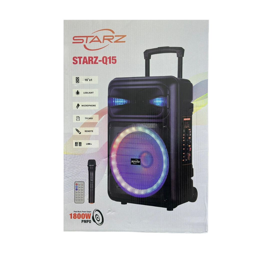 BOCINA KARAOKE 15 STARZ-Q15 C/BATERIA/MIC