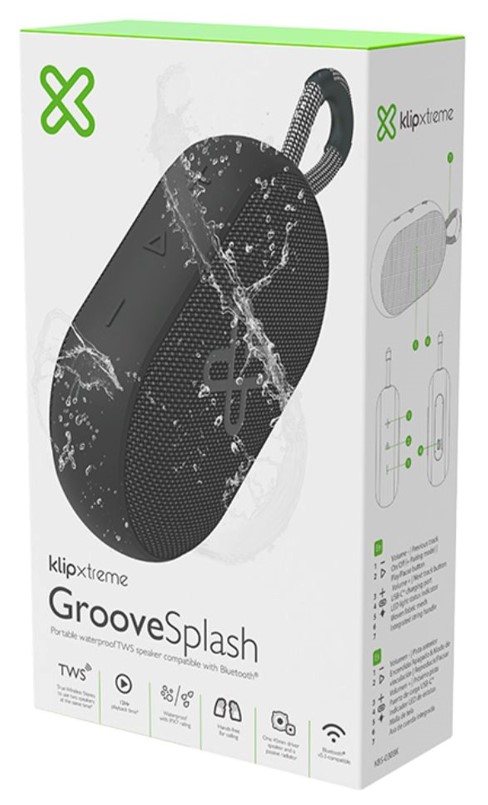 BOCINA PORTABLE KLIPX GROOVESPLASH KBS-030PR PURPURA