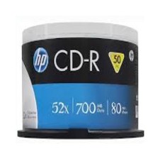 CAKE/CD-R 50-UD HP 52X 700MB INKJET PRINTEABLE