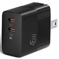 CARGADOR PD DUAL TIPO C/ USB ARGOM FAST CHARGER ARG-AC-0134BK