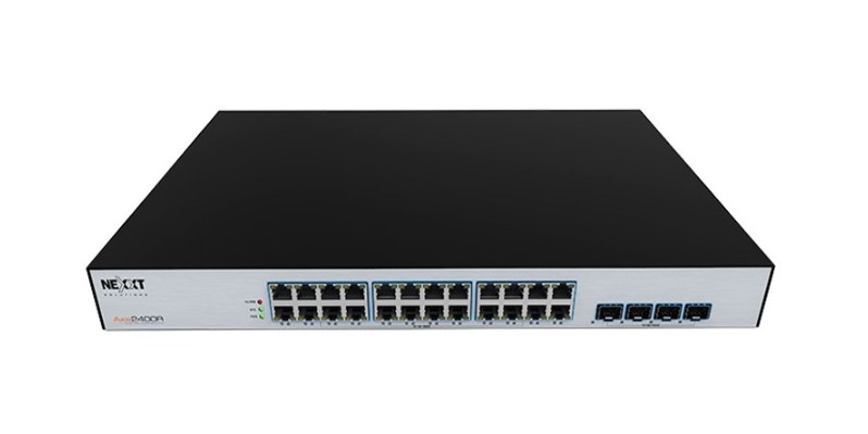 LAN SWITCH 24P NEXXT 10/100/1000 AXIS2400R POE+ GIGABIT RACK