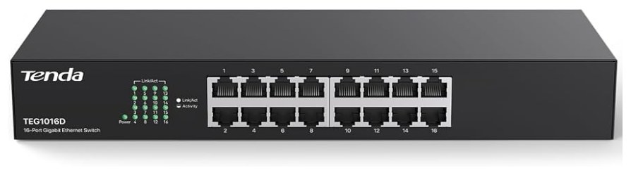 LAN SWITCH 16P TENDA 10/100/1000 TEG1016D
