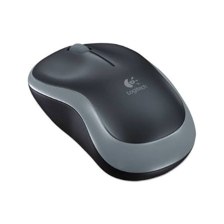 MOUSE USB LOGITECH M185 WIRELESS DARK SILVER