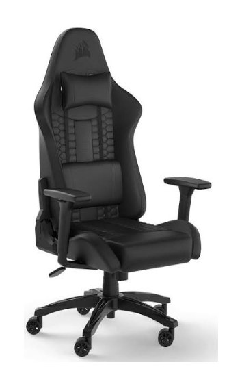 SILLA GAMER CORSAIR LEATHERETTE TC100 BLACK