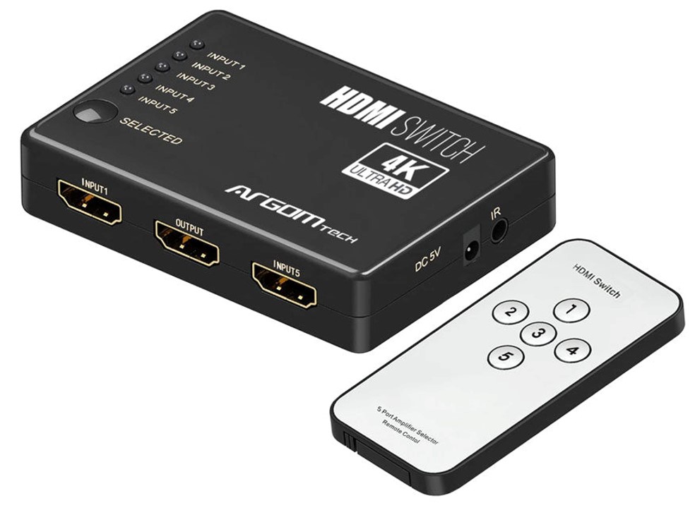 SWITCH HDMI 5 PORT 4K ARGOM ARG-AV-5125