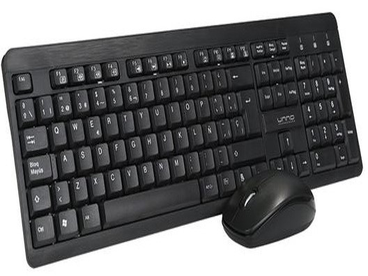 TECLADO/MOUSE USB UNNO KLASS WIRELESS S KB6742BK