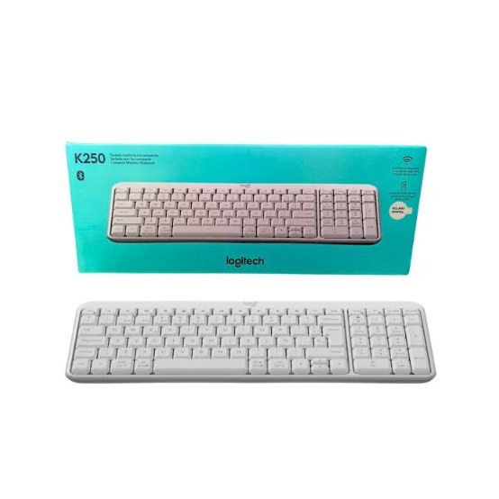 TECLADO WIRELESS LOGITECH K250 WHITE
