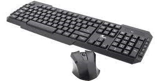 TECLADO/MOUSE WIRELESS UNNO COMBO KB6747BK